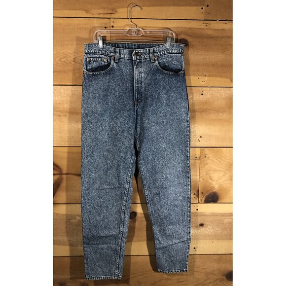 Vintage Levi's 550 Denim Acid Wash Jeans Mens Size 34x34 Made USA 1980-90s - Picture 1 of 11